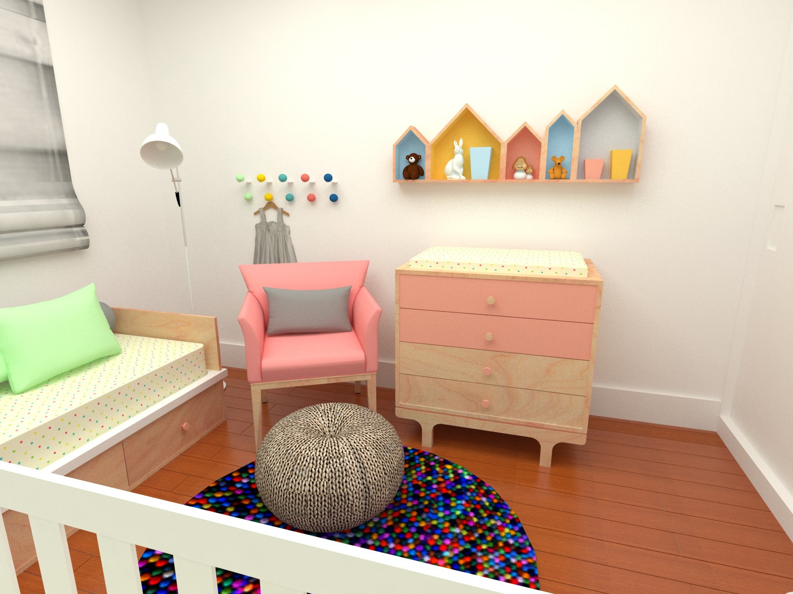 Projeto de quarto de bebê da Elefante Design