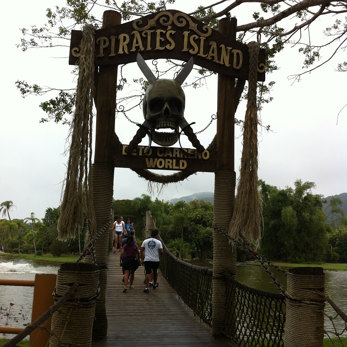 Ponte para a Ilha no Pirata no Beto Carrero World