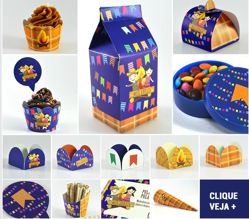 kit de papelaria para decoração de festa para festa junina infantil